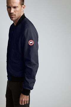 Chamarras Canada Goose Hombre Mexico - Faber Chaqueta De Bombardero Azul Marino BA3870295